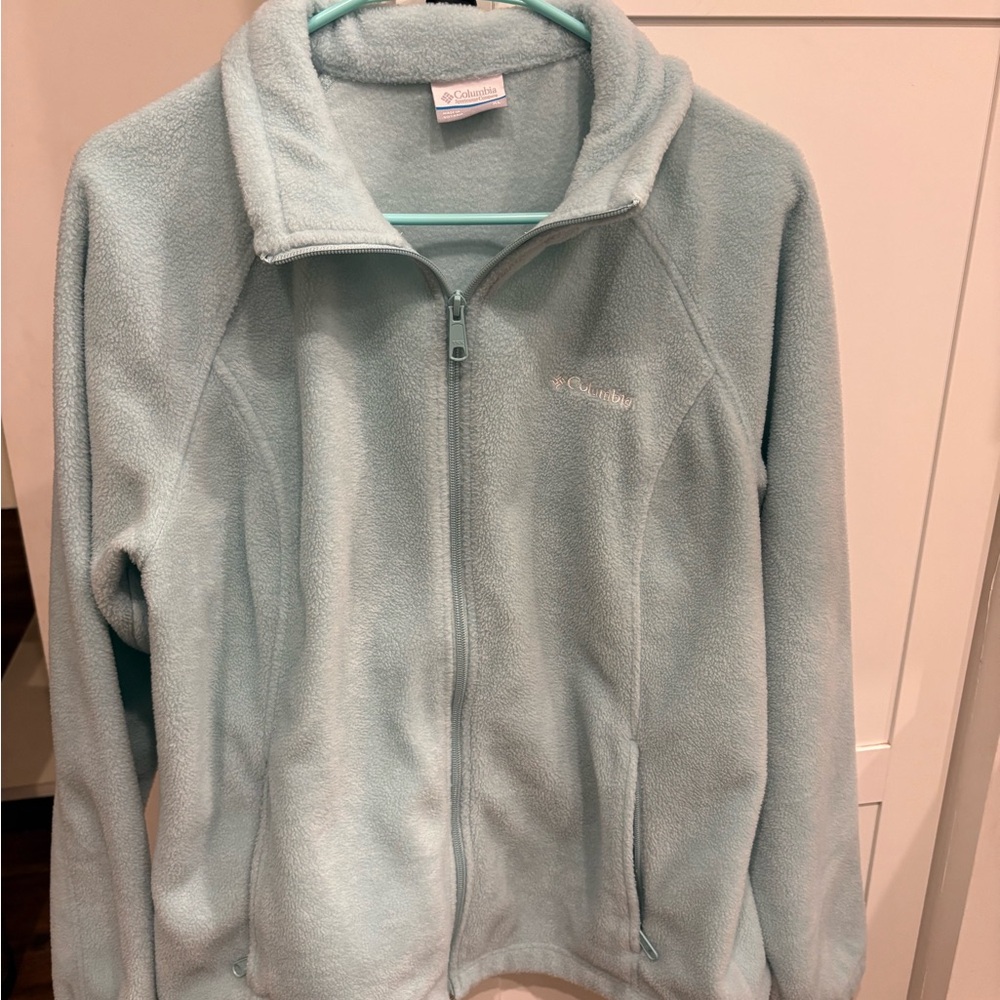 Columbia Soft Sky Blue Fleece Jacket